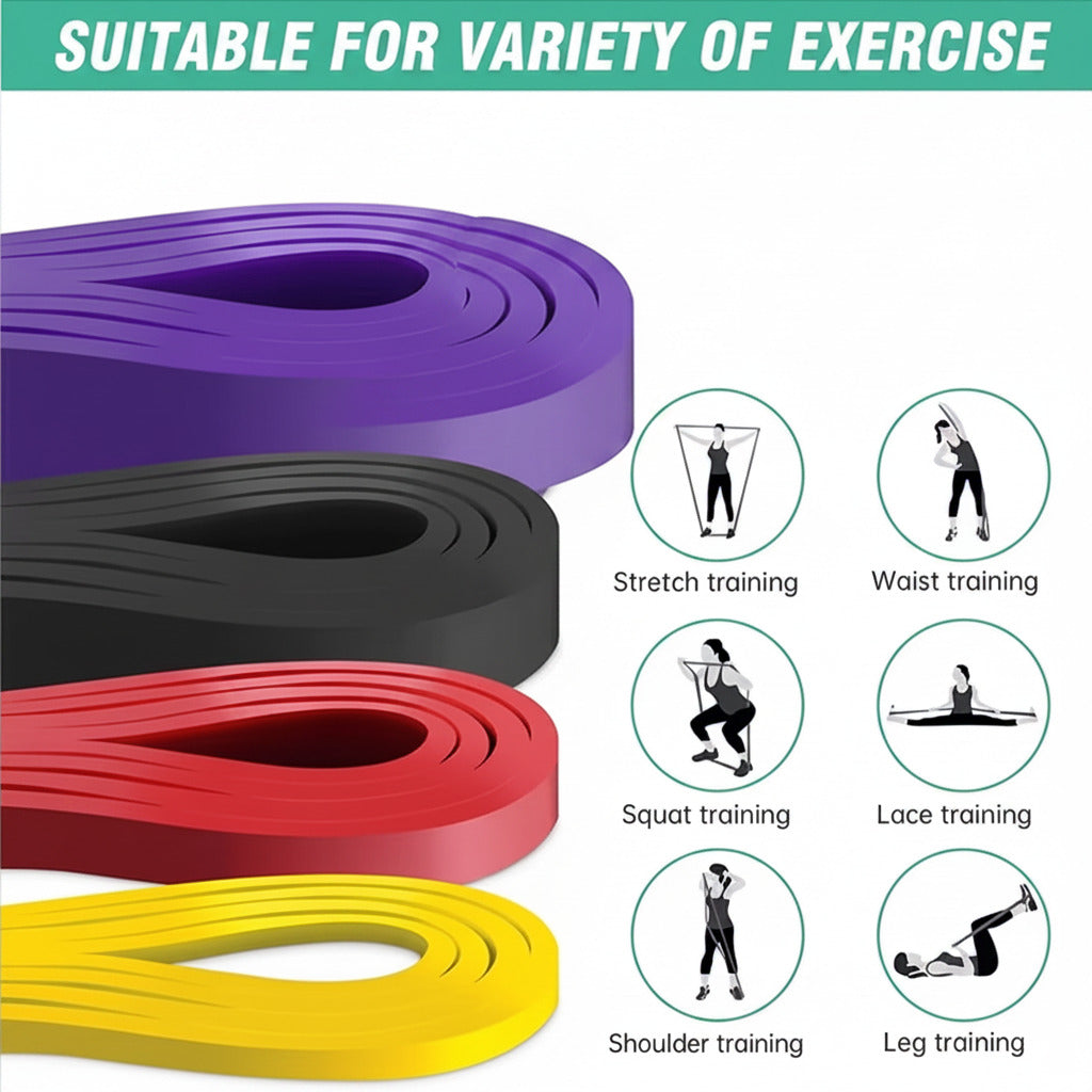 Resistance Band Set Pull up Assistance Bands Stretch Band Resistance Heavy Workout Exercise for Physical Therapy Home Workouts