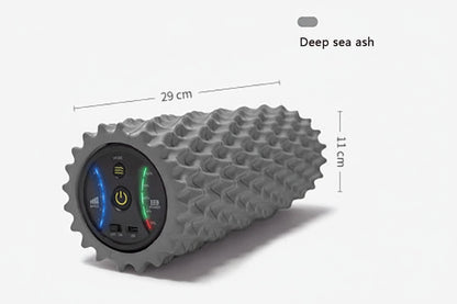 Foam Shaft Electric Foam Roller Yoga Home Gym Vibration Massage 4 Speeds Column Muscle Relax Deep Tissue USB Rechargeable